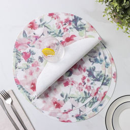 Набор салфеток сервировочных Доляна Акварель. Круг, 4 шт, d=38 см