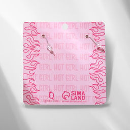 Серьги акрил Хмурая зайка, цвет чёрно-белый в серебре - Queen fair фото 3