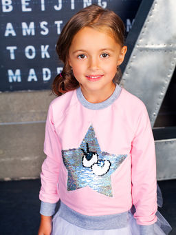 Свитшот "Звездочка",розовый