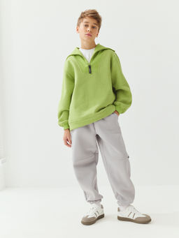 Джоггеры оверсайз Пепел с карманами утепленные 7+ - Bungly фото 5