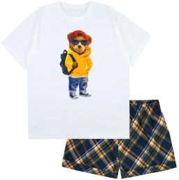 Комплект футболка кулирка, шорты футер 2х нитка петля 7011900102 - Youlala фото 10