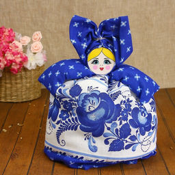 Грелка на чайник Барыня, средняя, гжель - Simaland фото 4