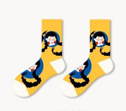 Носки р.35-40 Девочка с косами - Krumpy фото 3