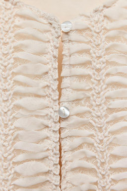 TEXTURED KNIT CARDIGAN - Zara фото 7