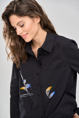 Блузка  1165/1 черный - Rinka фото 5