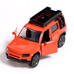 Машинка металлическая Ситикар, инерционная, 1:32, открываются двери, звуковые и световые эффекты, цвет оранжевый - Автоград фото 4