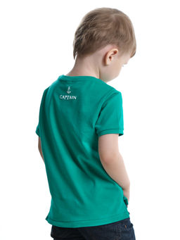 Футболка стильная для детей UD 6682 изумрудный - Mini maxi фото 2