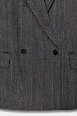 PINSTRIPE BLAZER WITH WOOL ZW COLLECTION - Zara фото 4