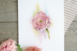Набор для вышивания М.П.Студия А-046 Нежный Ранункулюс СК/Распродажа 16 х 28 см
