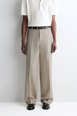 PANTAL?N DE LINO RELAXED FIT STRAIGHT LEG - H&m фото 3