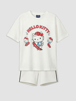 Комплект Soft Touch для девочки с принтом Hello Kitty