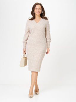 Платье Galean Style 952 персик рябь