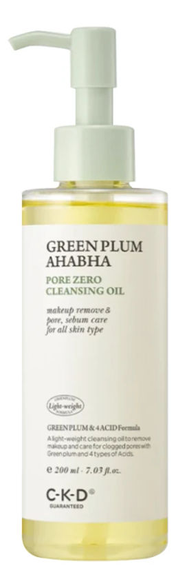 CKD Guaranteed Greenplum AHA BHA Pore Cleansing Oil, 220ml - Очищающее гидрофильное масло