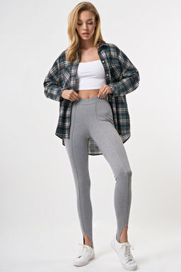 Легинсы трикотажные со штрипками черные - Fly фото 15