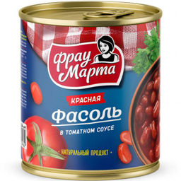 Фасоль в т/с Красная Фрау Марта 310г