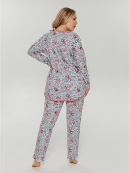 Мальва плюс пижама женская (сухая роза) - Lovetex фото 2