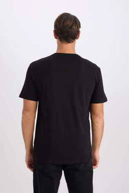 Новая базовая простая футболка с короткими рукавами и круглым вырезом стандартного кроя - Defacto фото 6