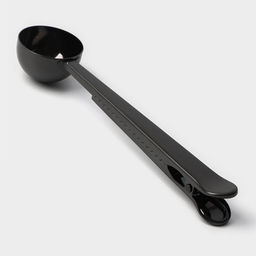 Цена за 2 шт. Ложка для кофе Доляна Aroma, 15 мл, с зажимом, нержавеющая сталь, чёрная