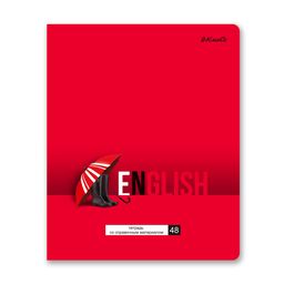 Светоч 48ТПСК5_24_2_1 Тетрадь со справочным материалом ПреКрасная, матовая ламинация + выборочный лак, A5 48 л. на скобе 65 г/кв.м , белизна 100 % 10 шт. , клетка 000547 Английский язык