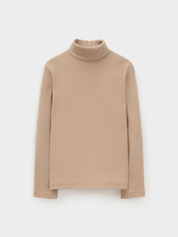 КР 301477/темно-бежевый 1304 к574 джемпер (водолазка) для мал