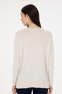 Женский базовый свитер из каменного меланжа Неожиданная скидка в корзине - U.s. polo assn фото 5