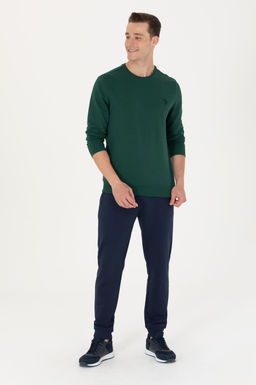 U. S. Polo Assn Мужской зеленый свитшот с круглым вырезом - U.s. polo assn фото 10