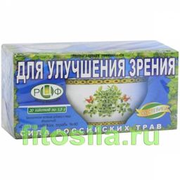 Фиточай "Сила российских трав" №40: улучшающий зрение, 20 ф/п х 1,5 г