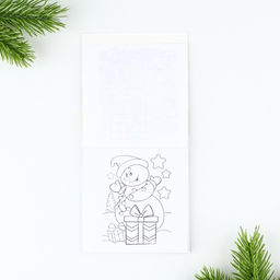 Подарочный набор новогодний, блокнот-раскраска и восковые мелки «Ты лучший»