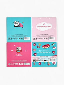 Цена за 20 шт. Блокнот 10?10, 16 л. Мультик МИКС