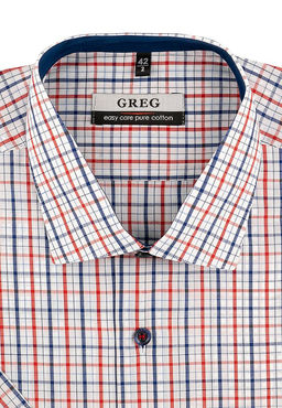 Сорочка мужская короткий рукав GREG 165/101/6722/Z/1_GB