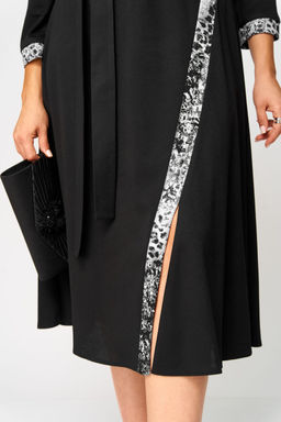 Платье EVA GRANT 7220Н черный + серый