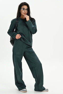 Брюки из мягкой эко замши