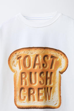 TOAST PRINT T-SHIRT - Zara фото 3