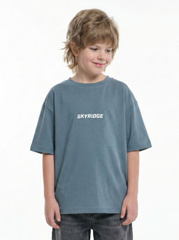 Футболка с принтом SKYRIDGE 22-9022 темный хаки