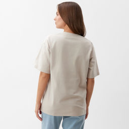 Футболка женская KAFTAN: Basic line, бежевая, размер 44-46