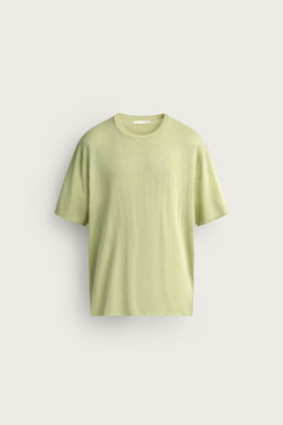 CAMISETA PUNTO LIGERO RELAXED FIT / Pistacho - Zara фото 9
