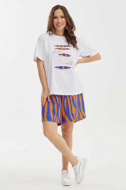 Костюм Magia mody 2438 белый+синий+ оранж