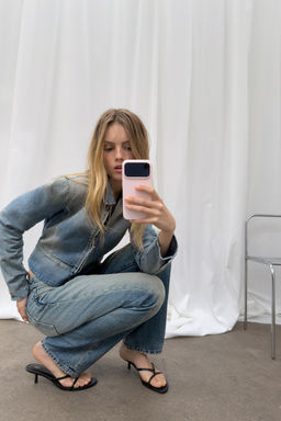JEANS TRF BOYFRIEND TIRO MEDIO / Marino