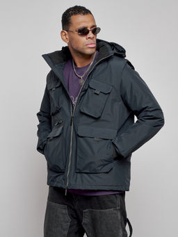 Куртка - жилетка трансформер 2 в 1 мужская зимняя темно-синего цвета 2409TS - Mtforce фото 13