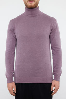 Trendyolmilla Man Murdum Slim Pamuklu Bal?kc? Yaka Duz Triko Kazak TMNAW25KZ00003  фото 4