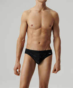 ATLANTIC KMT-339 Плавки спорт Print черный + графитовый