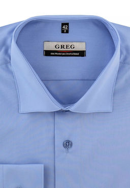 Сорочка мужская длинный рукав GREG 220/119/BL_V  фото 6