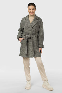 Пальто женское демисезонное (пояс) - El podio фото 10