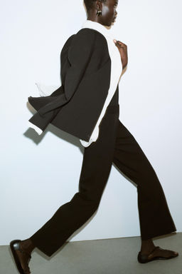 HIGH-WAIST STRAIGHT-LEG TROUSERS - Zara фото 15