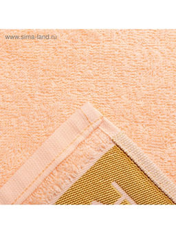 Полотенце махровое Этель. Самая прекрасная, 30?60 см, хлопок 100%, персиковое