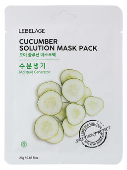 LBLG Маска тканевая LEBELAGE CUCUMBER SOLUTION MASK