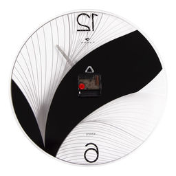 Часы настенные интерьерные «Черный лотос», бесшумные, плавный ход, d=39 см, от батарейки 1×АА