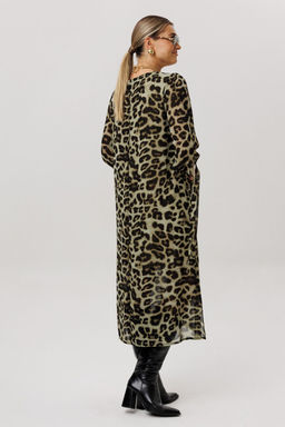 Платье ANELLI 1733 зеленый леопард фото 2