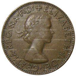 Монета 1 пенни 1961 года Австралия