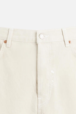 PAINT SPLATTER STRAIGHT-LEG JEANS - Zara фото 9